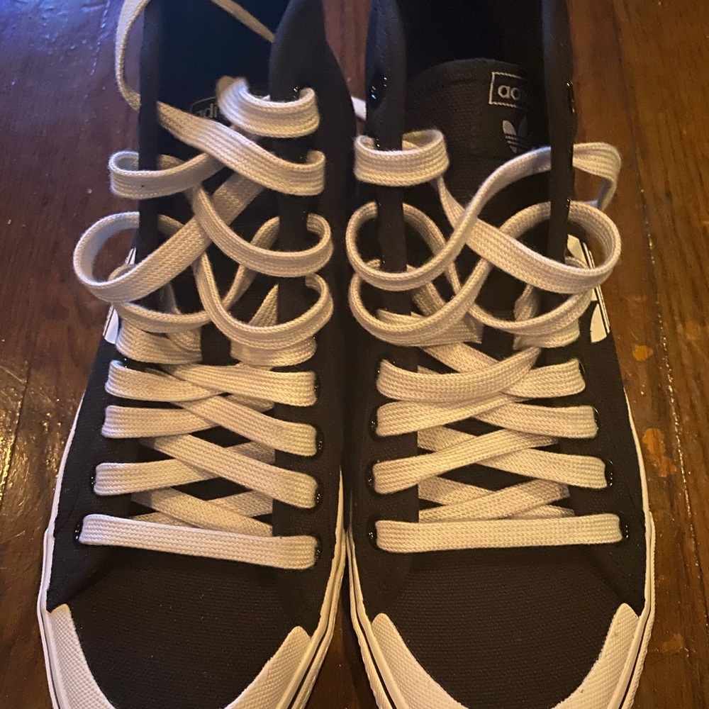 Adidas Nizza Hi, Black/White, size M-9, W-10